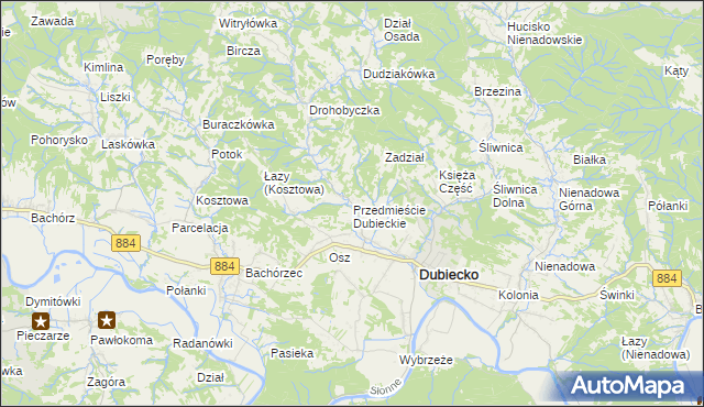 mapa Przedmieście Dubieckie, Przedmieście Dubieckie na mapie Targeo