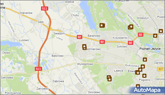 mapa Przeźmierowo, Przeźmierowo na mapie Targeo