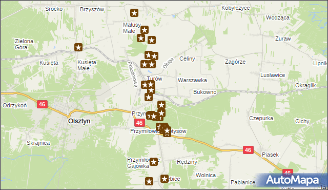 mapa Przymiłowice-Podgrabie, Przymiłowice-Podgrabie na mapie Targeo