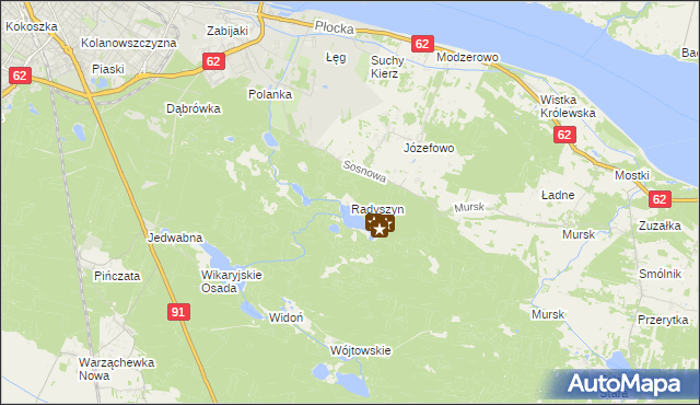 mapa Radyszyn, Radyszyn na mapie Targeo