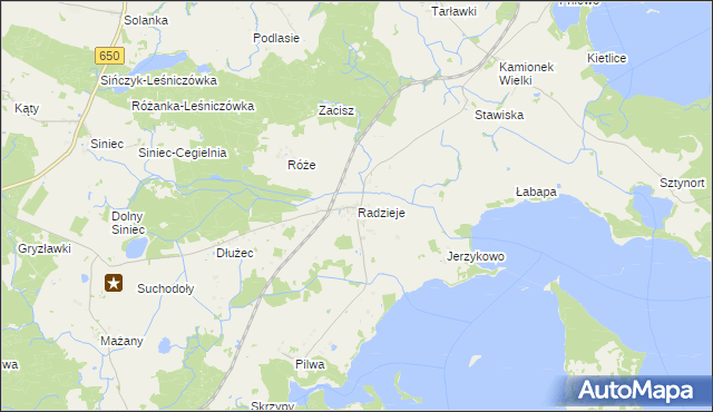 mapa Radzieje, Radzieje na mapie Targeo