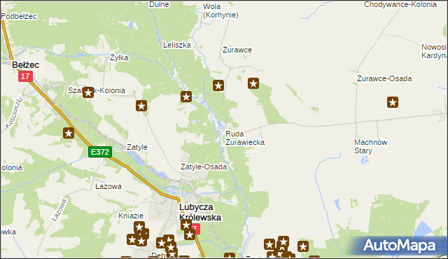 mapa Ruda Żurawiecka, Ruda Żurawiecka na mapie Targeo