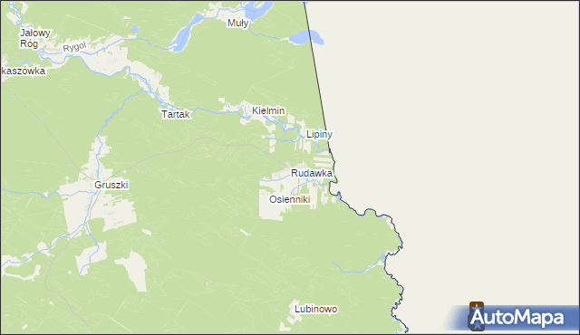 mapa Rudawka gmina Płaska, Rudawka gmina Płaska na mapie Targeo