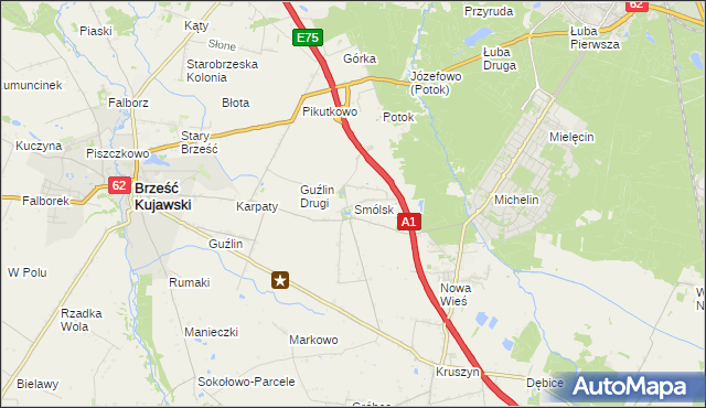 mapa Smólsk, Smólsk na mapie Targeo