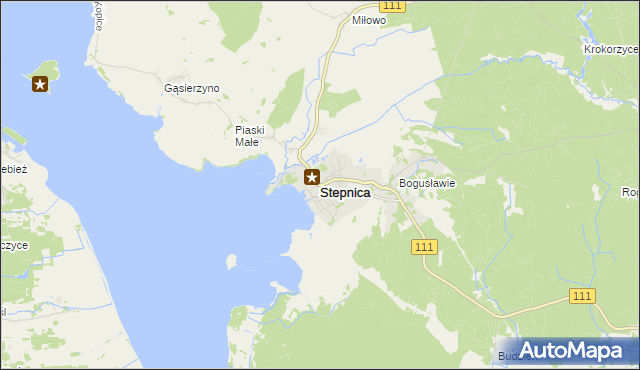 mapa Stepnica, Stepnica na mapie Targeo