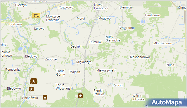 mapa Studzianki gmina Nasielsk, Studzianki gmina Nasielsk na mapie Targeo