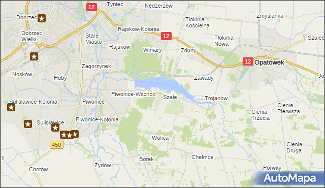 mapa Szałe, Szałe na mapie Targeo