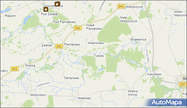 mapa Toboła, Toboła na mapie Targeo