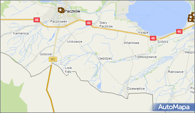 mapa Ujeździec, Ujeździec na mapie Targeo
