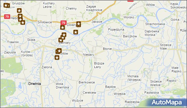 mapa Uście Solne, Uście Solne na mapie Targeo