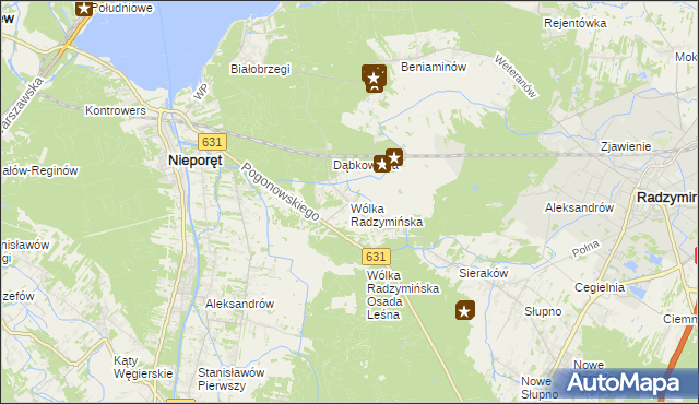 mapa Wólka Radzymińska, Wólka Radzymińska na mapie Targeo