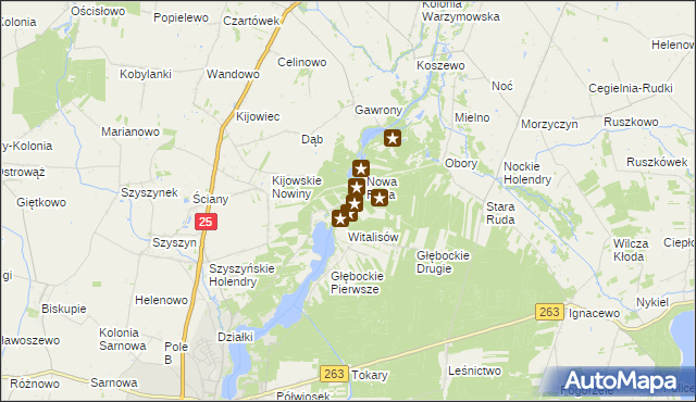 mapa Żółwieniec, Żółwieniec na mapie Targeo