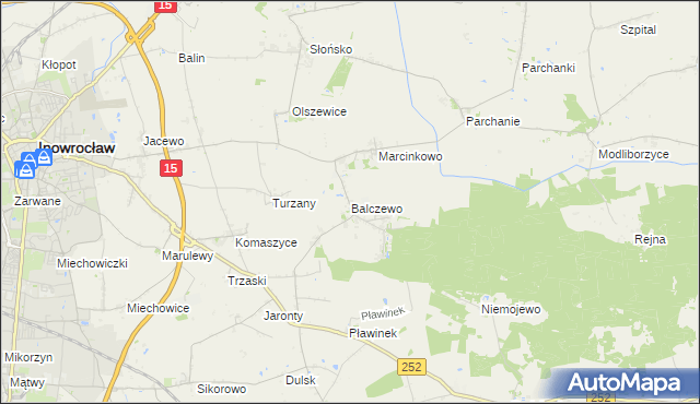 mapa Balczewo, Balczewo na mapie Targeo