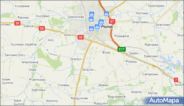 mapa Bońki, Bońki na mapie Targeo