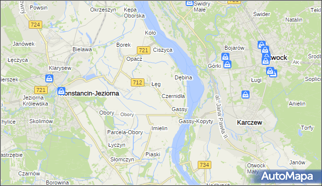 mapa Czernidła, Czernidła na mapie Targeo