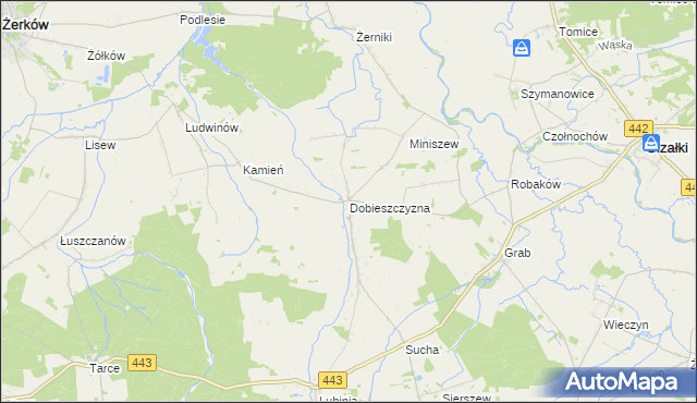 mapa Dobieszczyzna, Dobieszczyzna na mapie Targeo