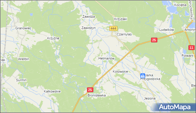 mapa Hetmanów, Hetmanów na mapie Targeo