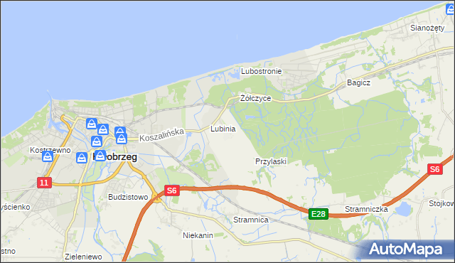 mapa Kądzielno, Kądzielno na mapie Targeo