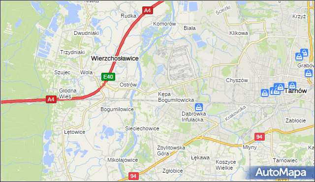 mapa Kępa Bogumiłowicka, Kępa Bogumiłowicka na mapie Targeo