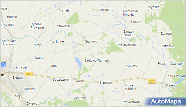 mapa Nowe Sadłowo, Nowe Sadłowo na mapie Targeo
