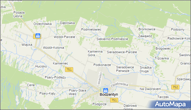mapa Parcelanci, Parcelanci na mapie Targeo