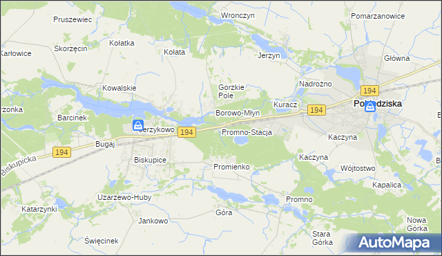 mapa Promno-Stacja, Promno-Stacja na mapie Targeo