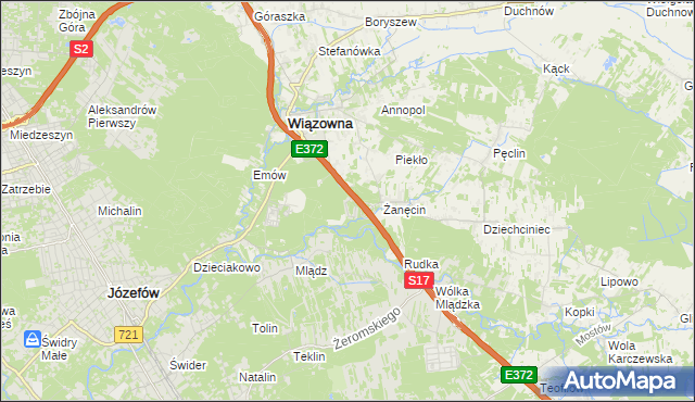 mapa Radiówek, Radiówek na mapie Targeo