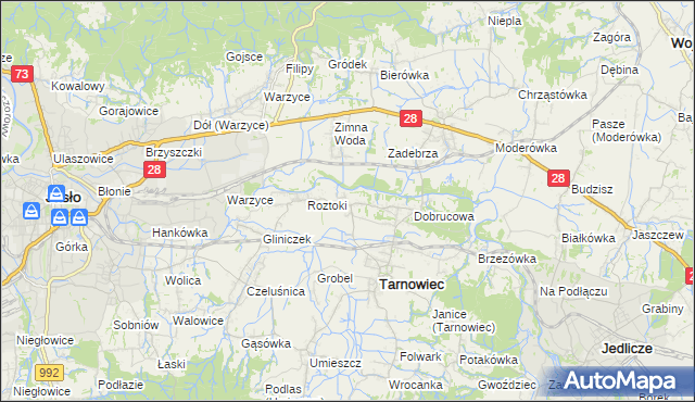 mapa Sądkowa, Sądkowa na mapie Targeo