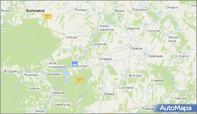 mapa Smagów, Smagów na mapie Targeo