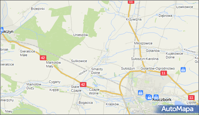 mapa Smardy Górne, Smardy Górne na mapie Targeo