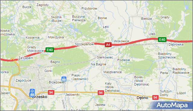 mapa Sterkowiec, Sterkowiec na mapie Targeo