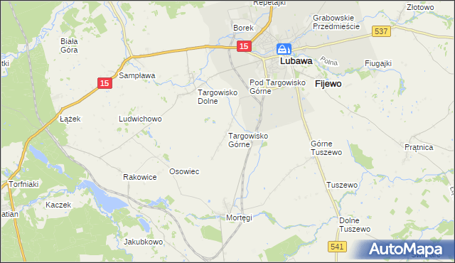 mapa Targowisko Górne, Targowisko Górne na mapie Targeo