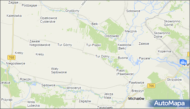 mapa Tur Dolny, Tur Dolny na mapie Targeo