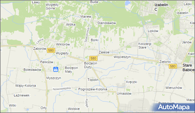 mapa Wierzbin, Wierzbin na mapie Targeo