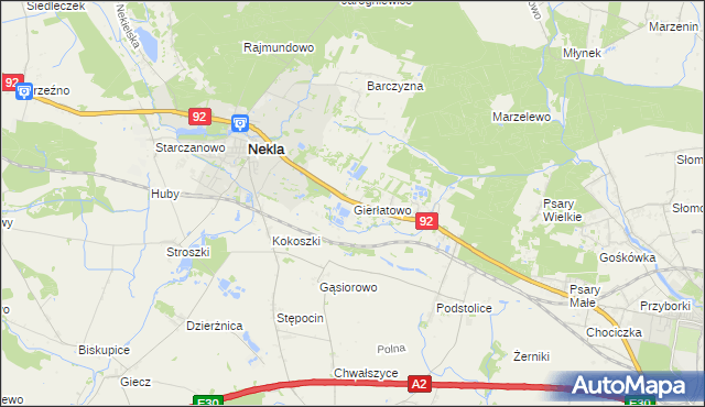 mapa Gierłatowo, Gierłatowo na mapie Targeo