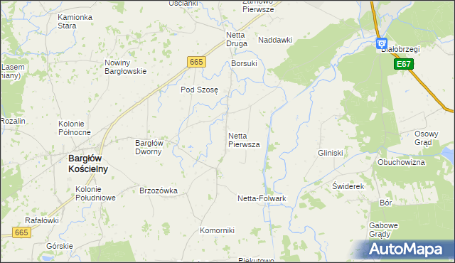 mapa Netta Pierwsza, Netta Pierwsza na mapie Targeo