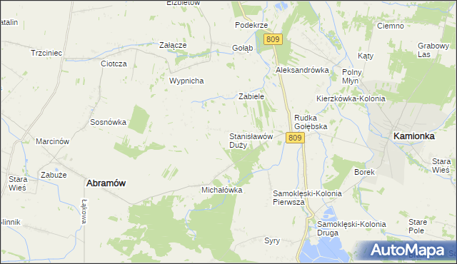 mapa Stanisławów Duży, Stanisławów Duży na mapie Targeo