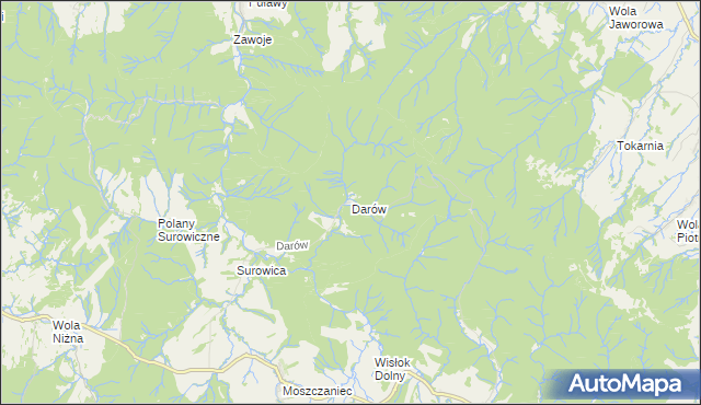 mapa Darów, Darów na mapie Targeo