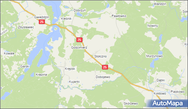 mapa Stołczno, Stołczno na mapie Targeo