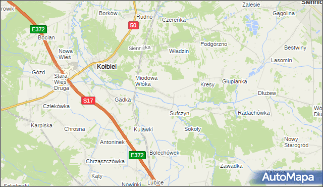 mapa Wola Sufczyńska, Wola Sufczyńska na mapie Targeo