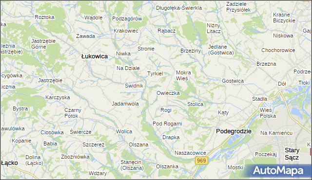 mapa Owieczka, Owieczka na mapie Targeo