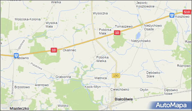 mapa Pobórka Wielka, Pobórka Wielka na mapie Targeo