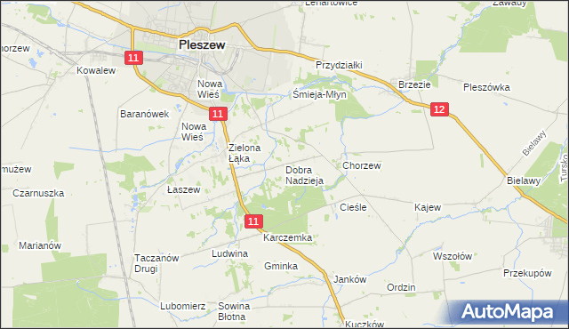 mapa Dobra Nadzieja, Dobra Nadzieja na mapie Targeo