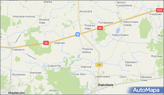 mapa Pobórka Wielka, Pobórka Wielka na mapie Targeo