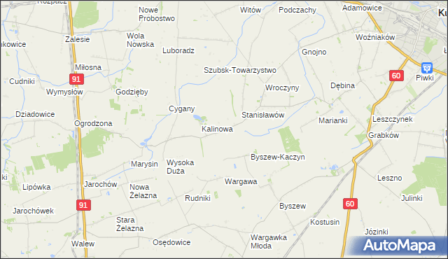 mapa Włosków, Włosków na mapie Targeo