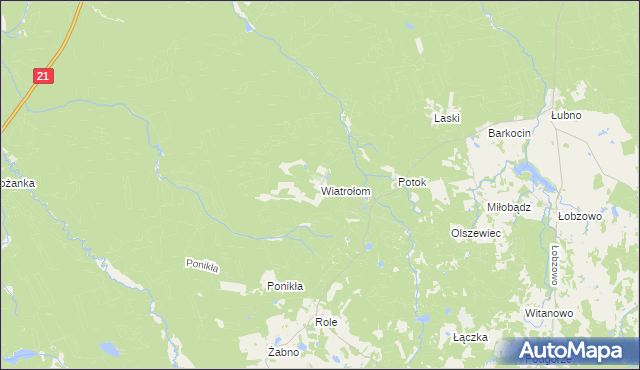 mapa Wiatrołom, Wiatrołom na mapie Targeo