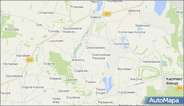 mapa Dobrosołowo Pierwsze, Dobrosołowo Pierwsze na mapie Targeo