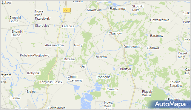 mapa Bilczów, Bilczów na mapie Targeo