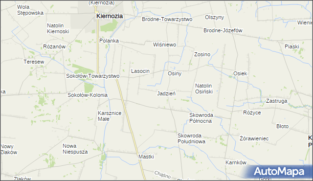 mapa Jadzień, Jadzień na mapie Targeo