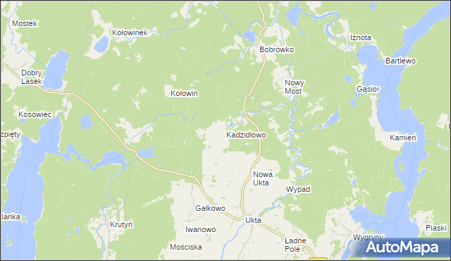 mapa Kadzidłowo, Kadzidłowo na mapie Targeo